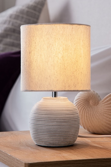 Grey Fairford Bedside Table Lamp