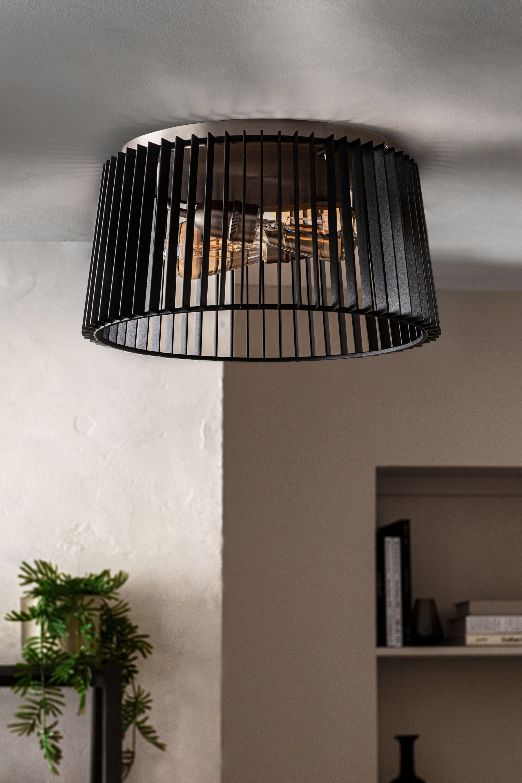 Black light fittings ceiling on sale
