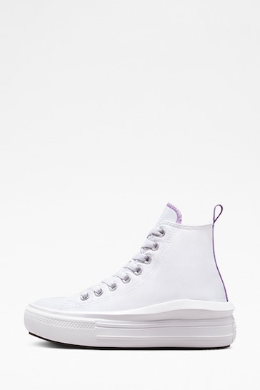 Converse White Move High Top Youth Trainers