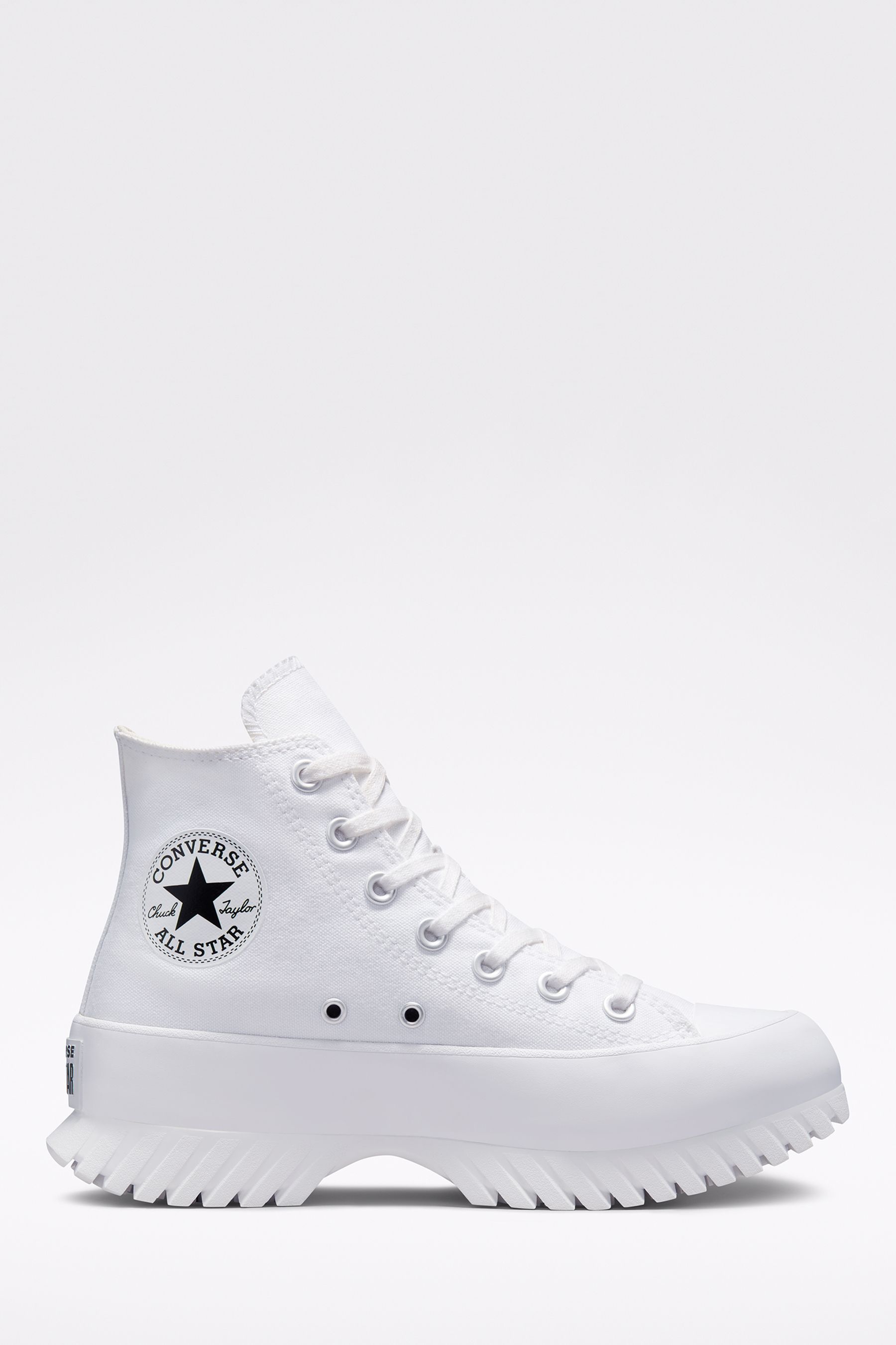 White top long converse