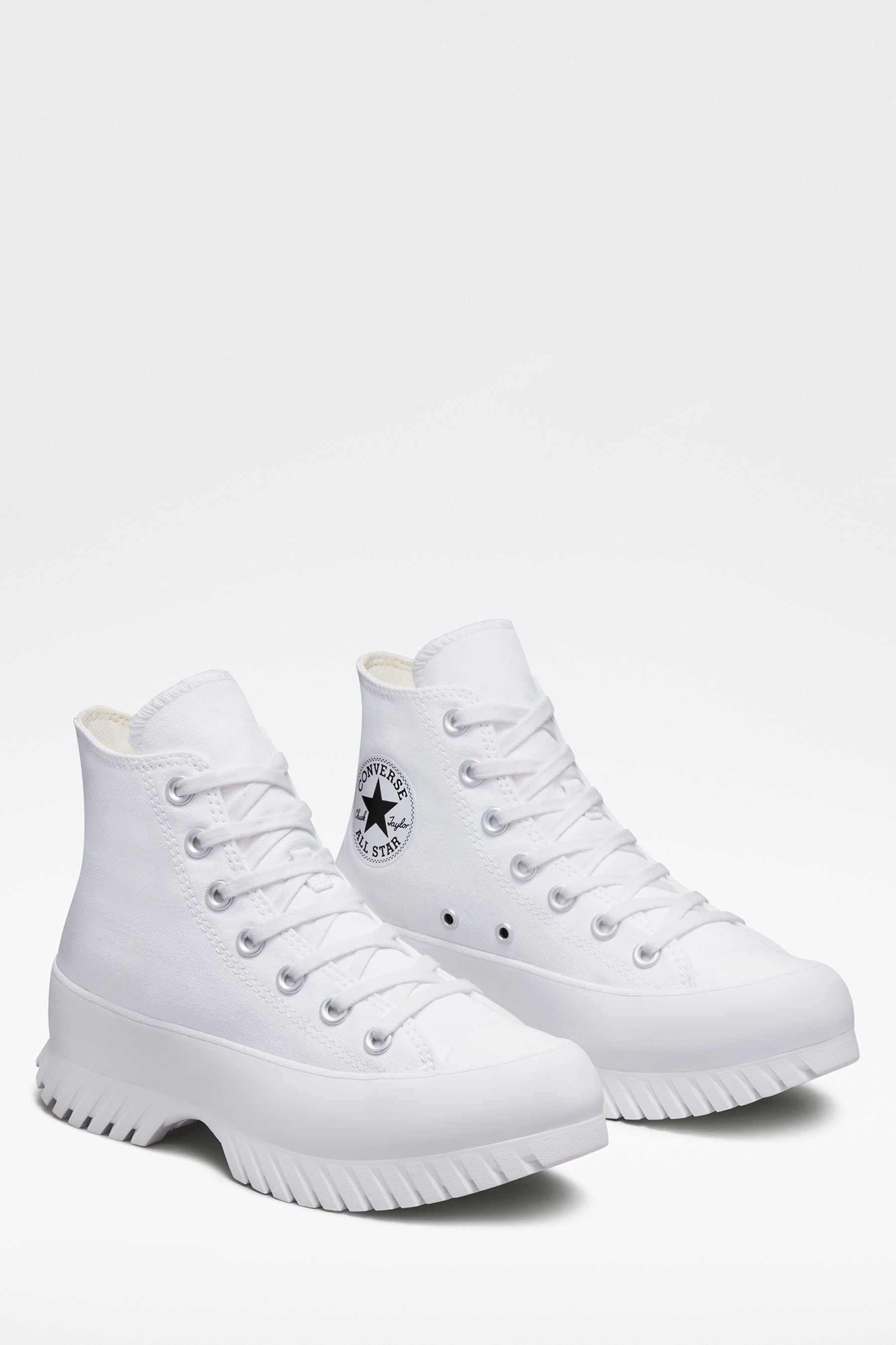 Converse lugged top high top white