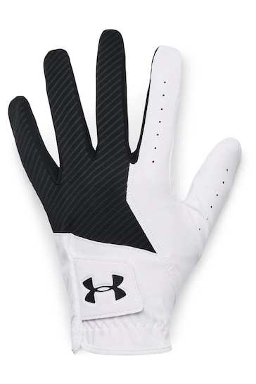Under Armour White/Black Golf Mdeal Gloves