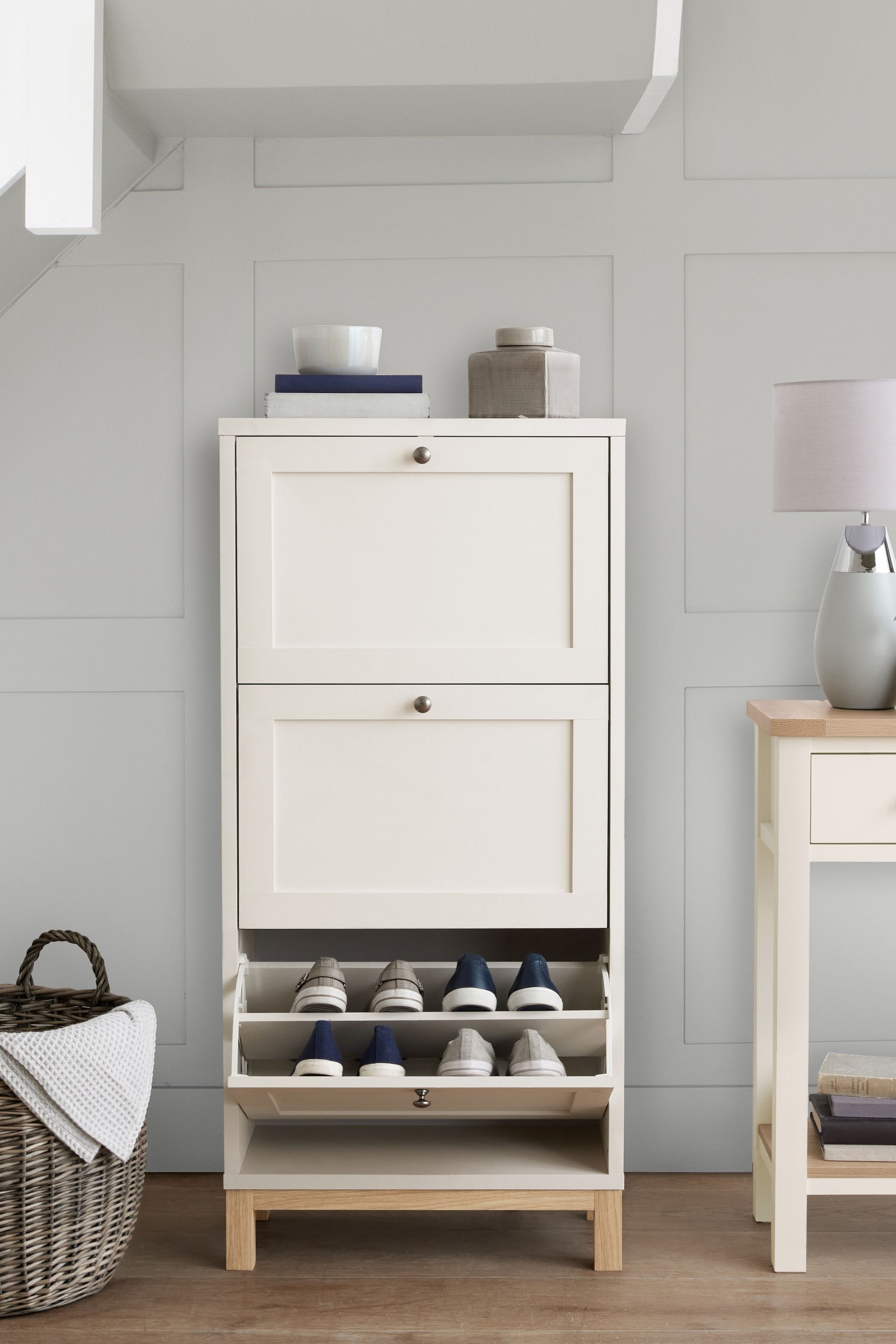 Buy Cream Malvern Oak Effect Shoe Storage Cabinet from the Next UK online shop