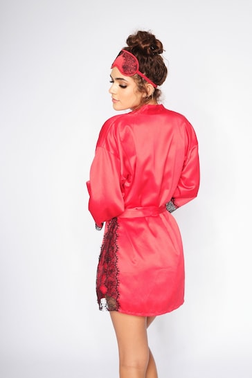 Ann Summers Cherryann Satin Robe Dressing Gown