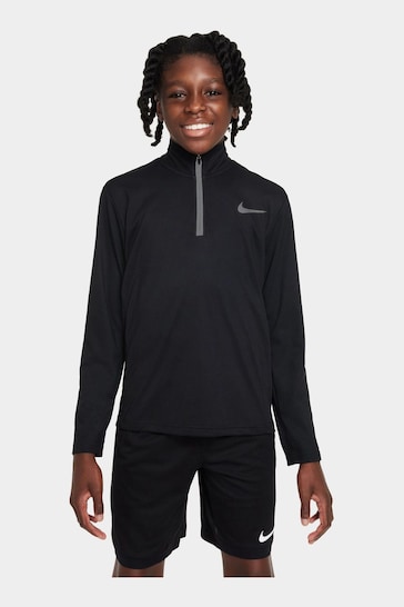 Nike Black Dri-Fit Half Zip Long Sleeve Training Top