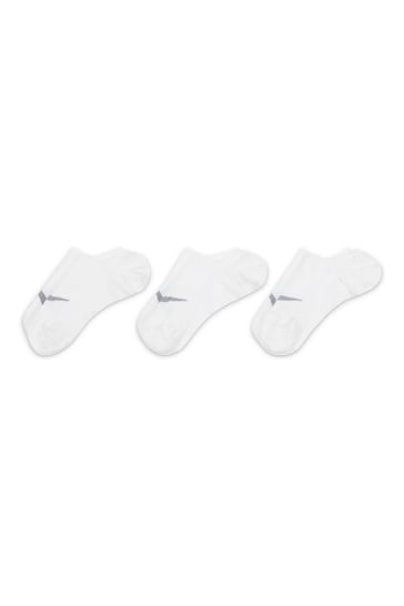 Nike Grey Womens Footsie Training Socks 3 Pack