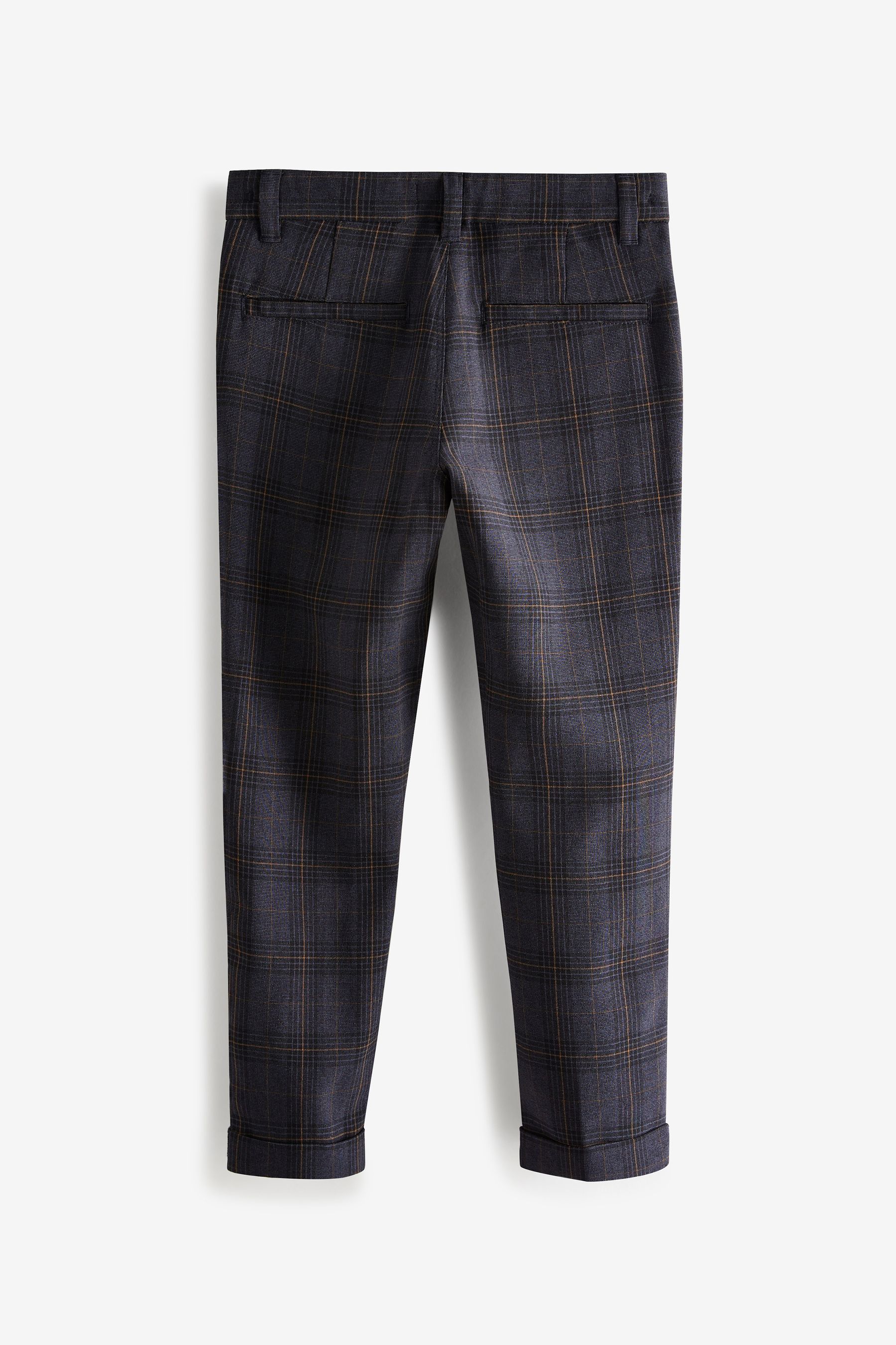 Buy Navy Blue Formal Check Trousers 3 16yrs from the Next UK