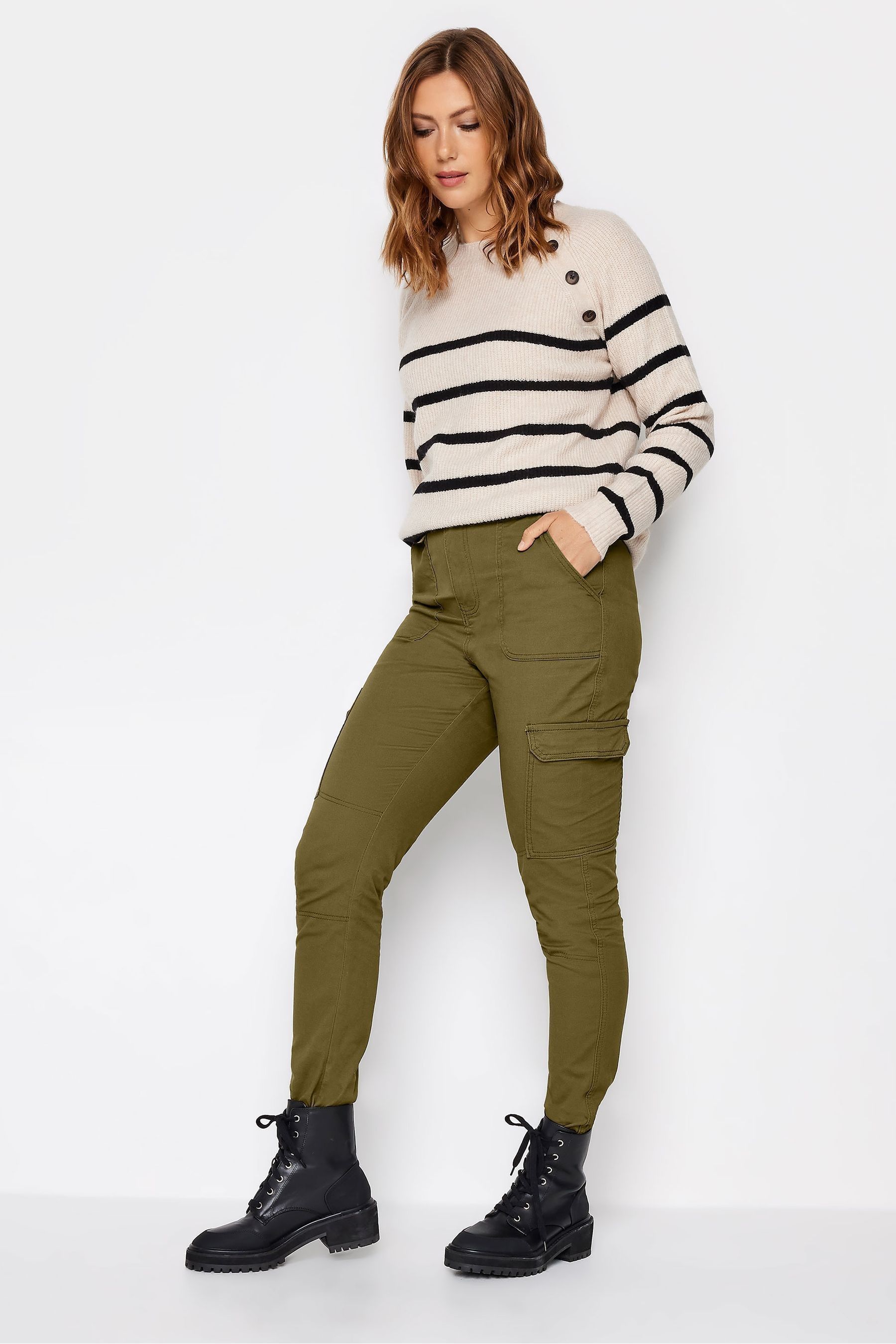 Skinny green outlet cargo pants