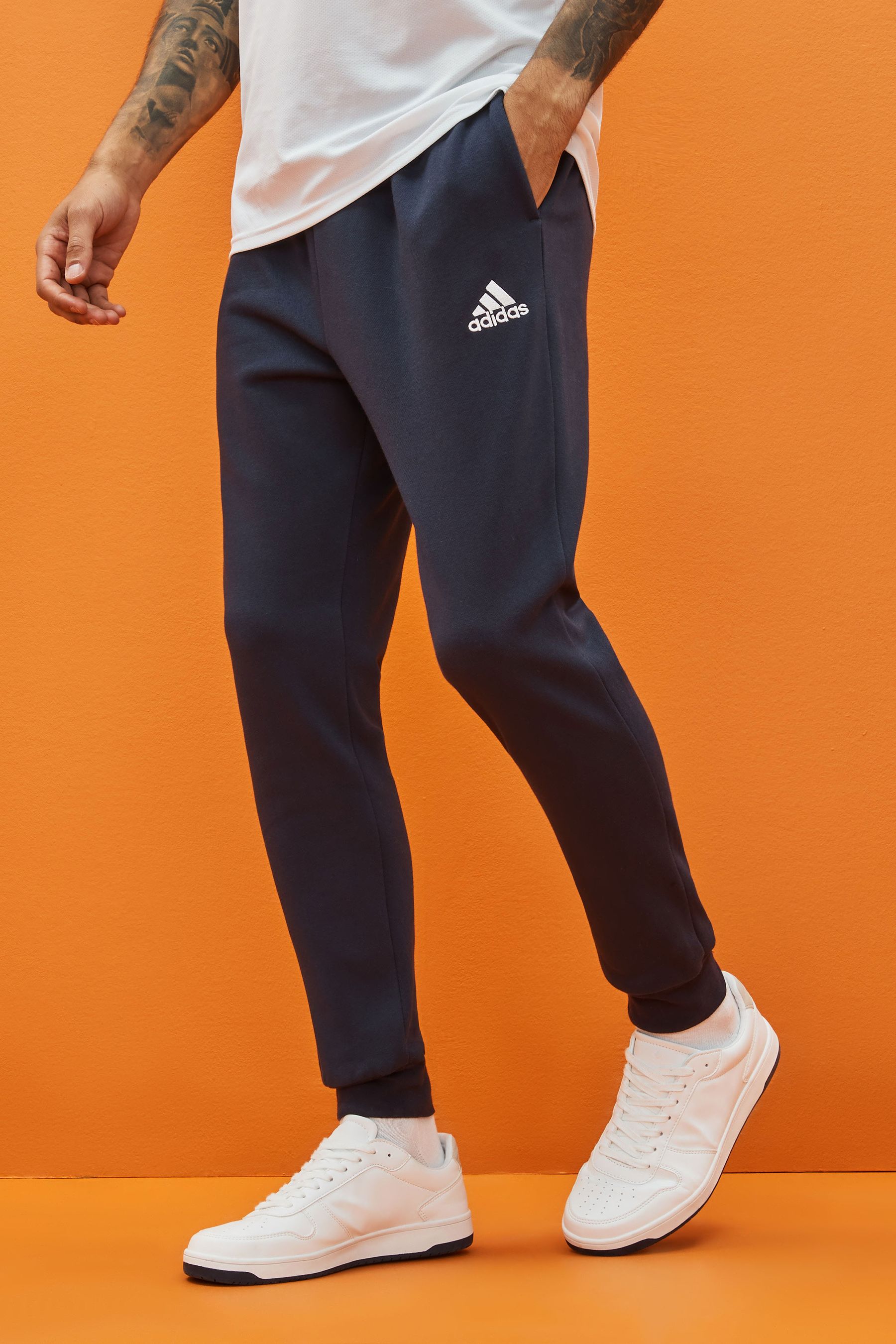 Tapered joggers adidas sales