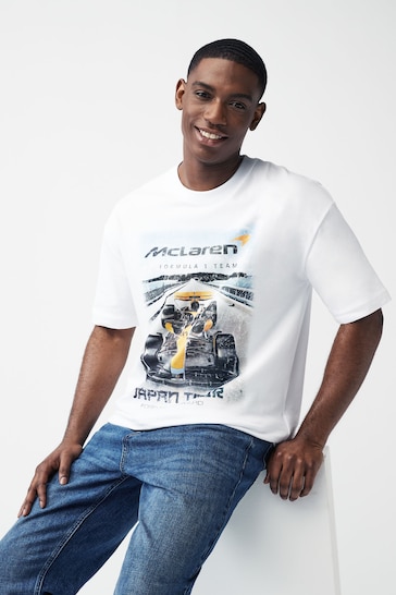 White McLaren Licence T-Shirt
