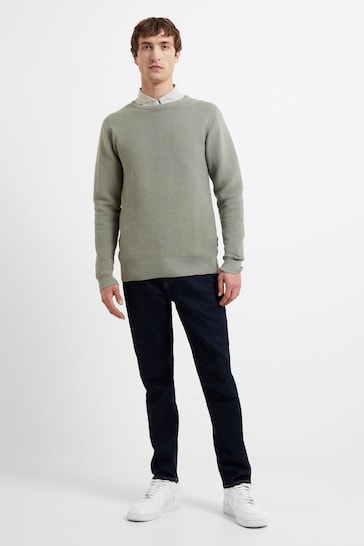 French Connection Shadow Mint Ottoman Crew Neck Jumper