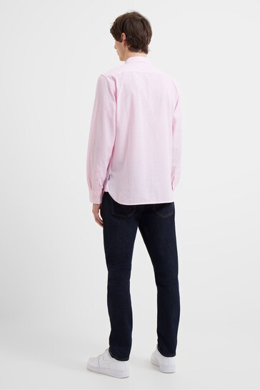 French Connection Pink Gingham Long Sleeve Shirt