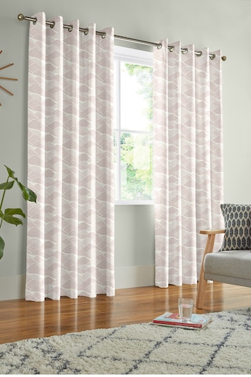 MissPrint Dusty Pink Frontier Made to Measure Curtains