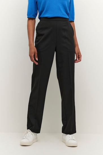 Kaffe Sakura Elastic Waist Black Trousers