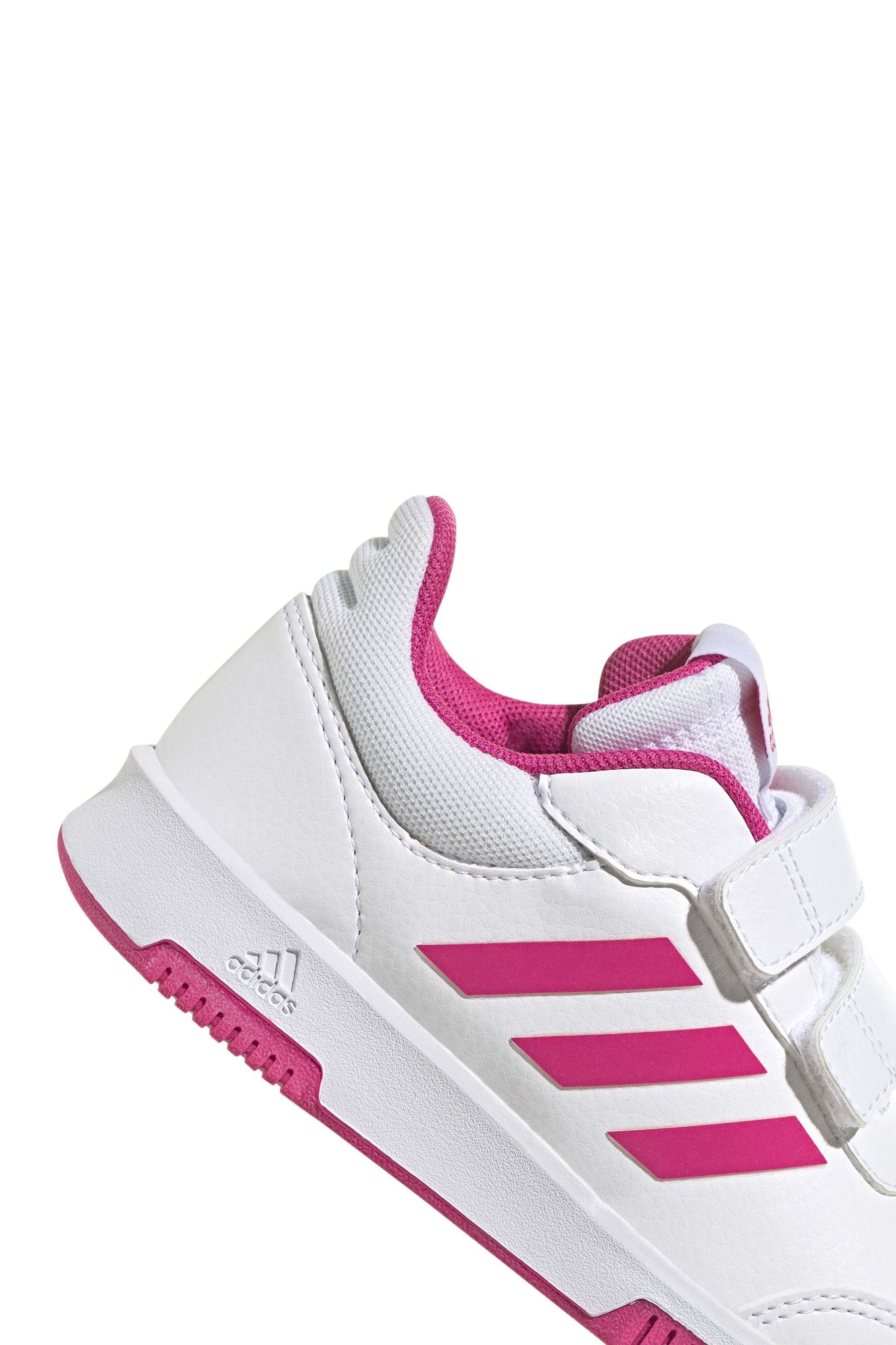Buy adidas White Pink Kids Sportswear Tensaur Hook And Loop