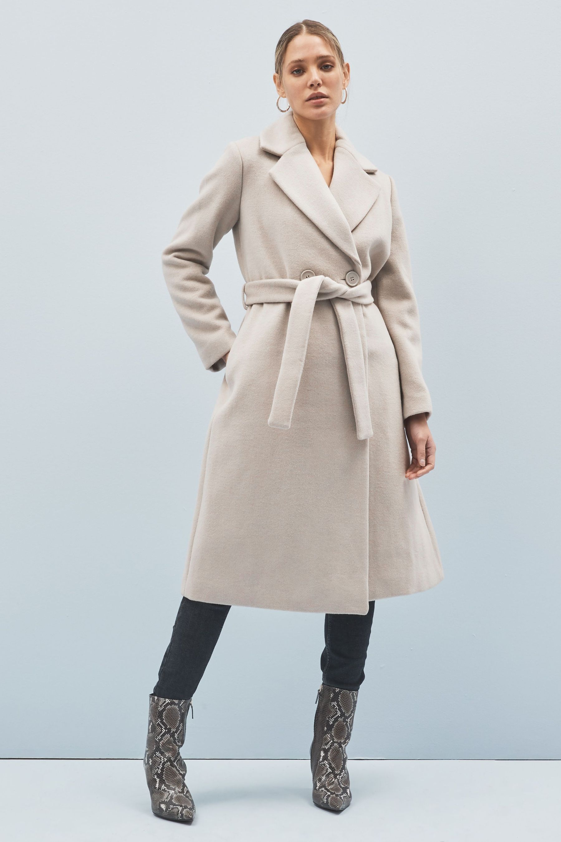 Armani Exchange Wool Trench Coat