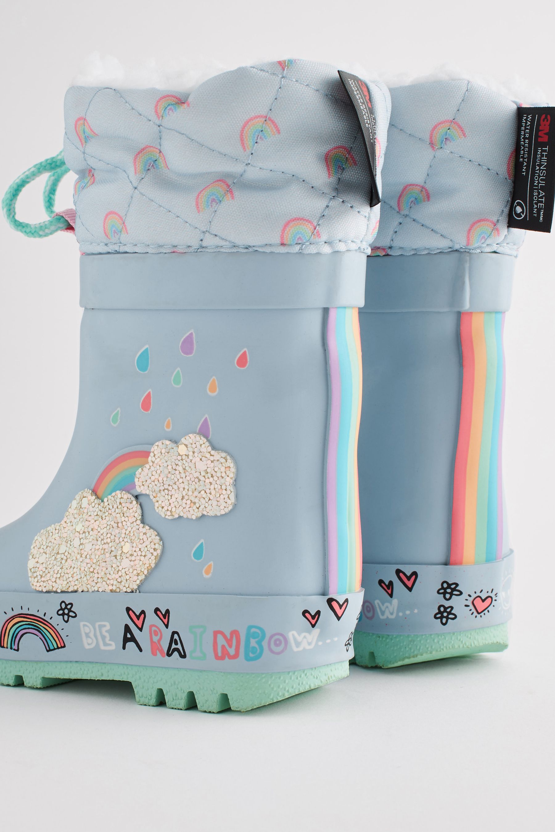 Kids thinsulate wellies sales