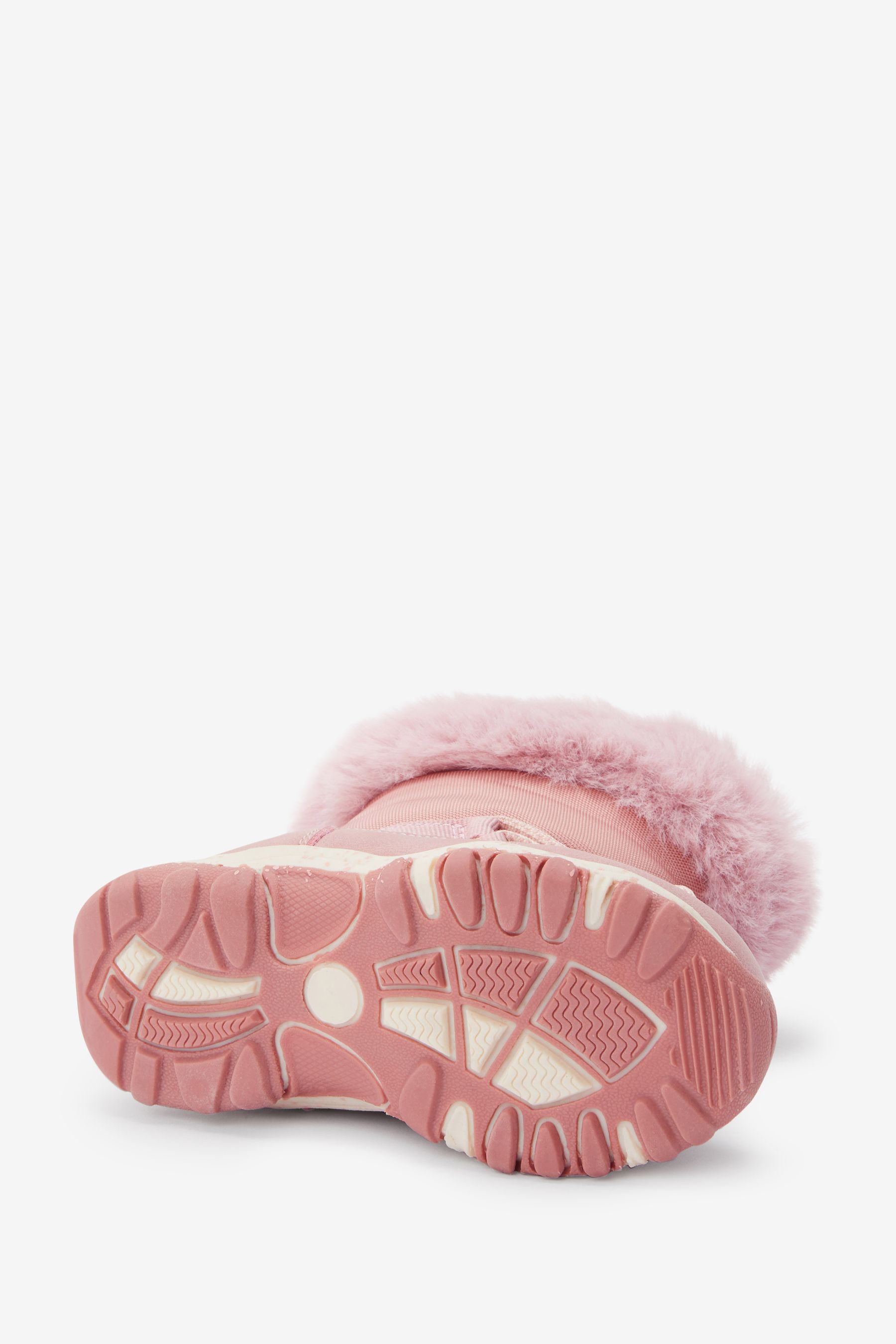 Light pink top snow boots