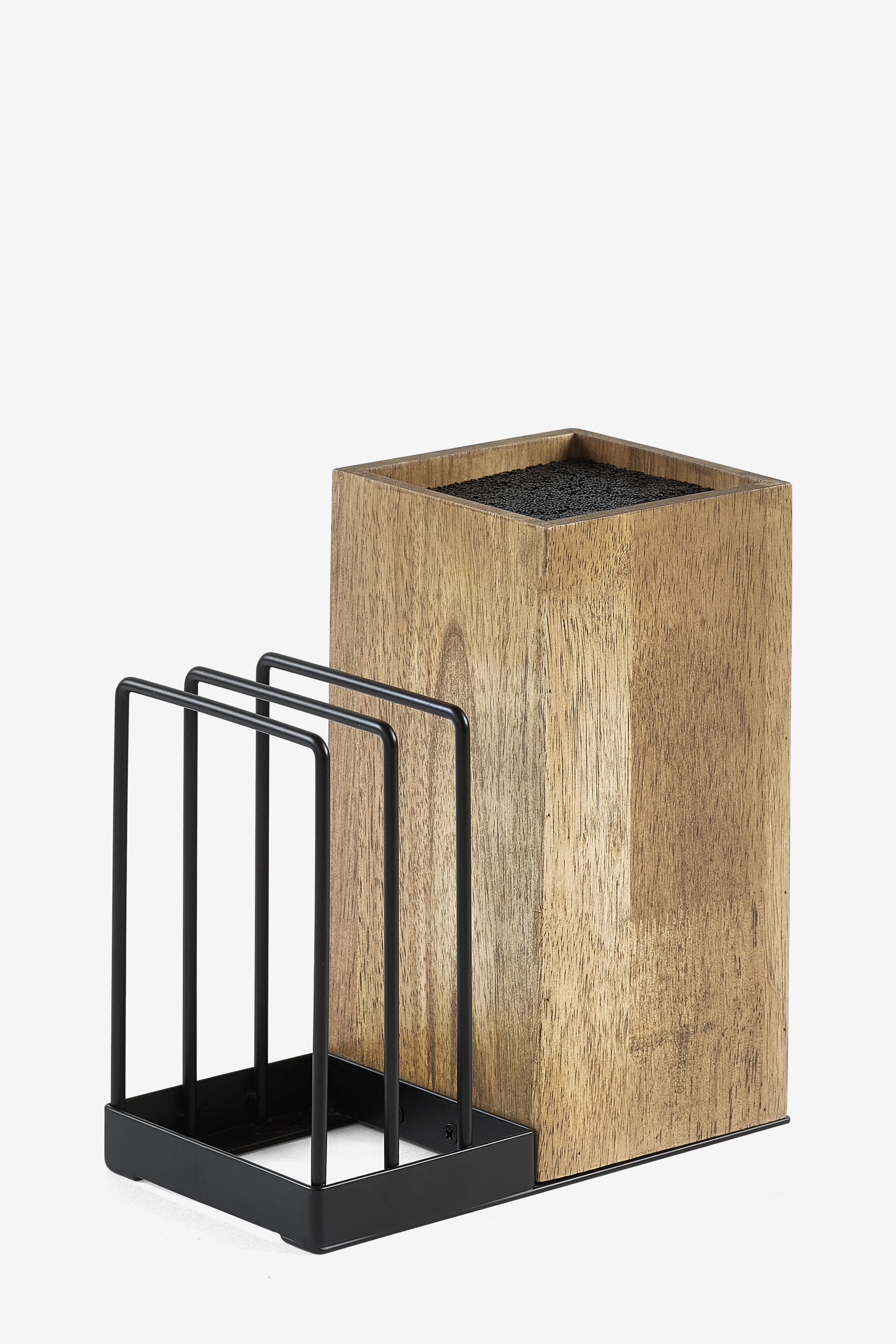 Buy Natural Bronx Knife Block and Chopping Board Storage from the