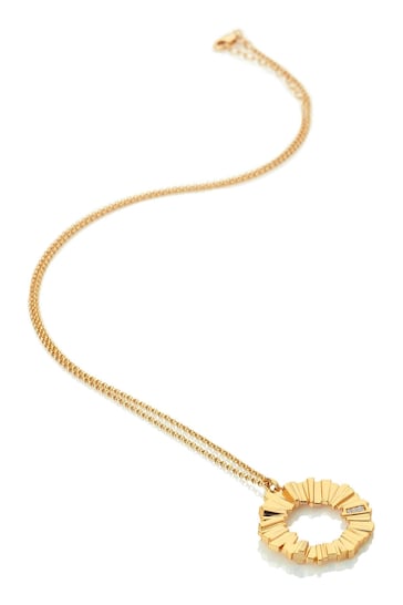 Hot Diamonds X Jac Jossa Gold Tone Believe Pendant Necklace