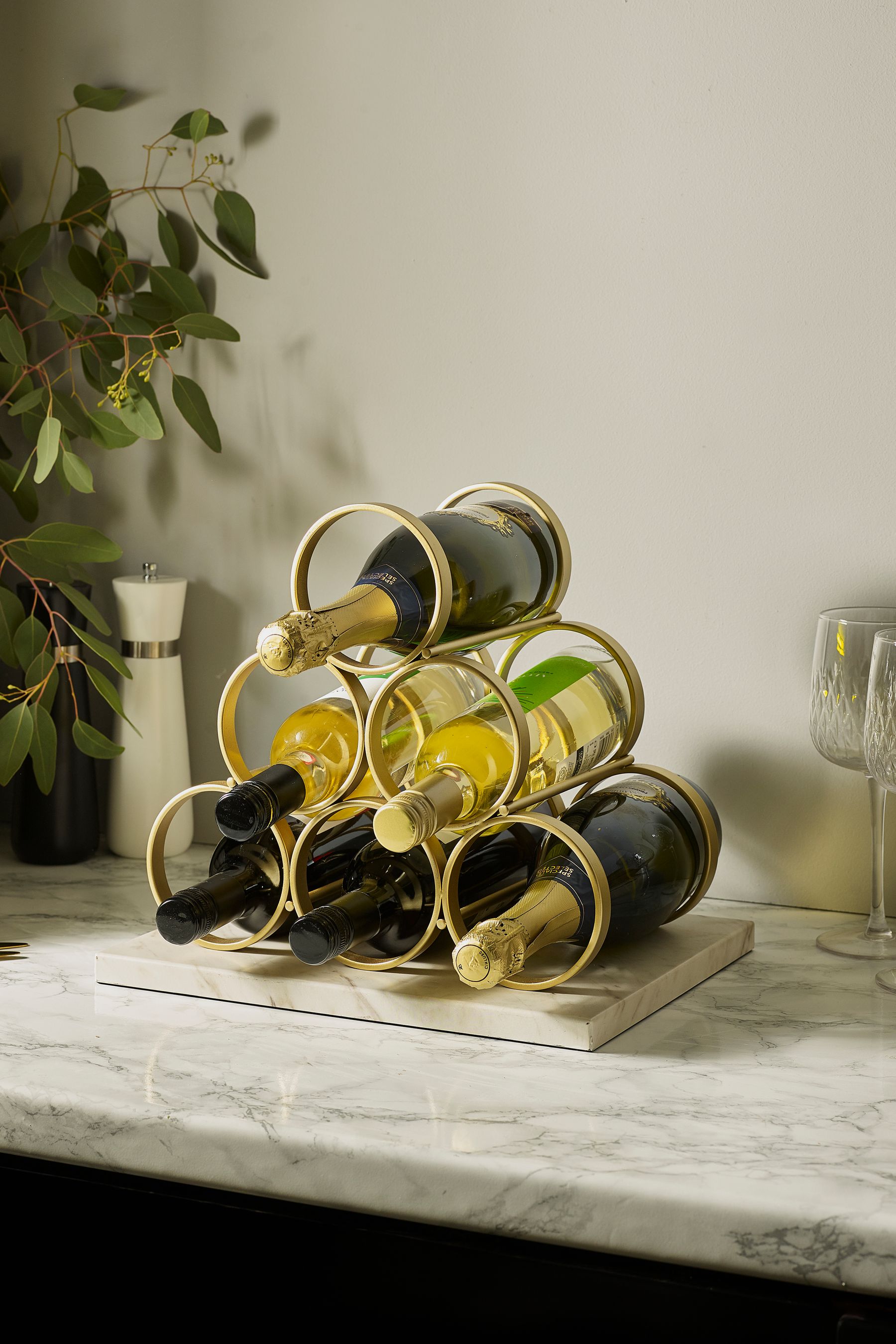 Buy Gold Valencia Wine Rack from the Next UK online shop