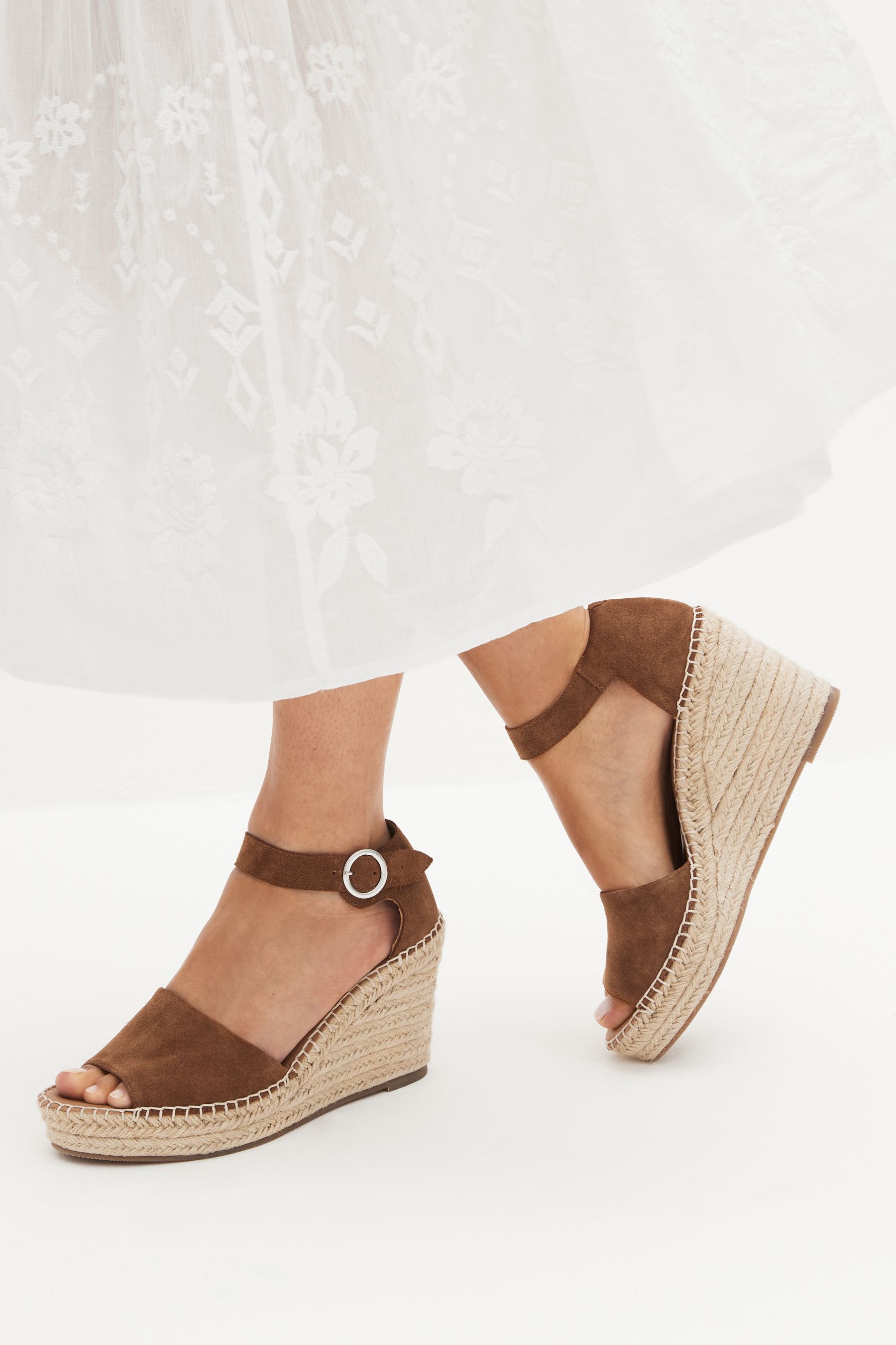 Superdry tan sales anna espadrille wedge