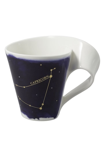 Villeroy & Boch Blue Stylish Mug with Capricorn Zodiac Sign