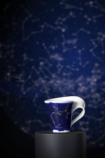 Villeroy & Boch Blue Stylish Mug with Sagittarius Zodiac Sign