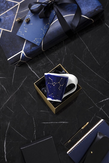 Villeroy & Boch Blue Stylish Mug with Sagittarius Zodiac Sign