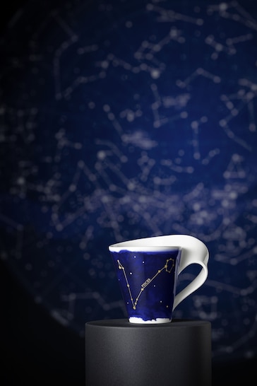 Villeroy & Boch Blue Stylish Mug with Pisces Zodiac Sign