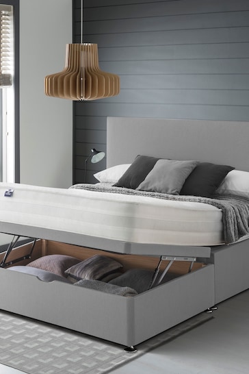 Silentnight Grey Eco 1200 Mirapocket Half Ottoman Divan Bed Set