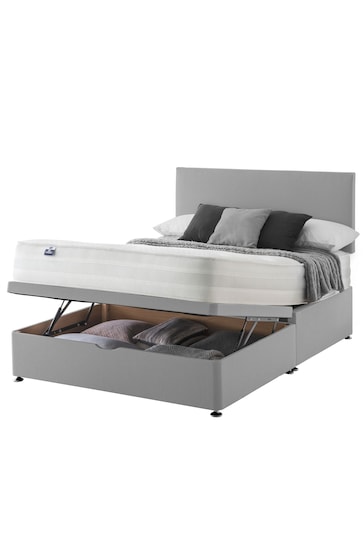 Silentnight Grey Eco 1200 Mirapocket Half Ottoman Divan Bed Set
