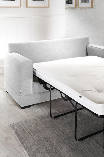 Jay-Be Grey Modern Sofa Bed with Micro ePocket Sprung Mattress