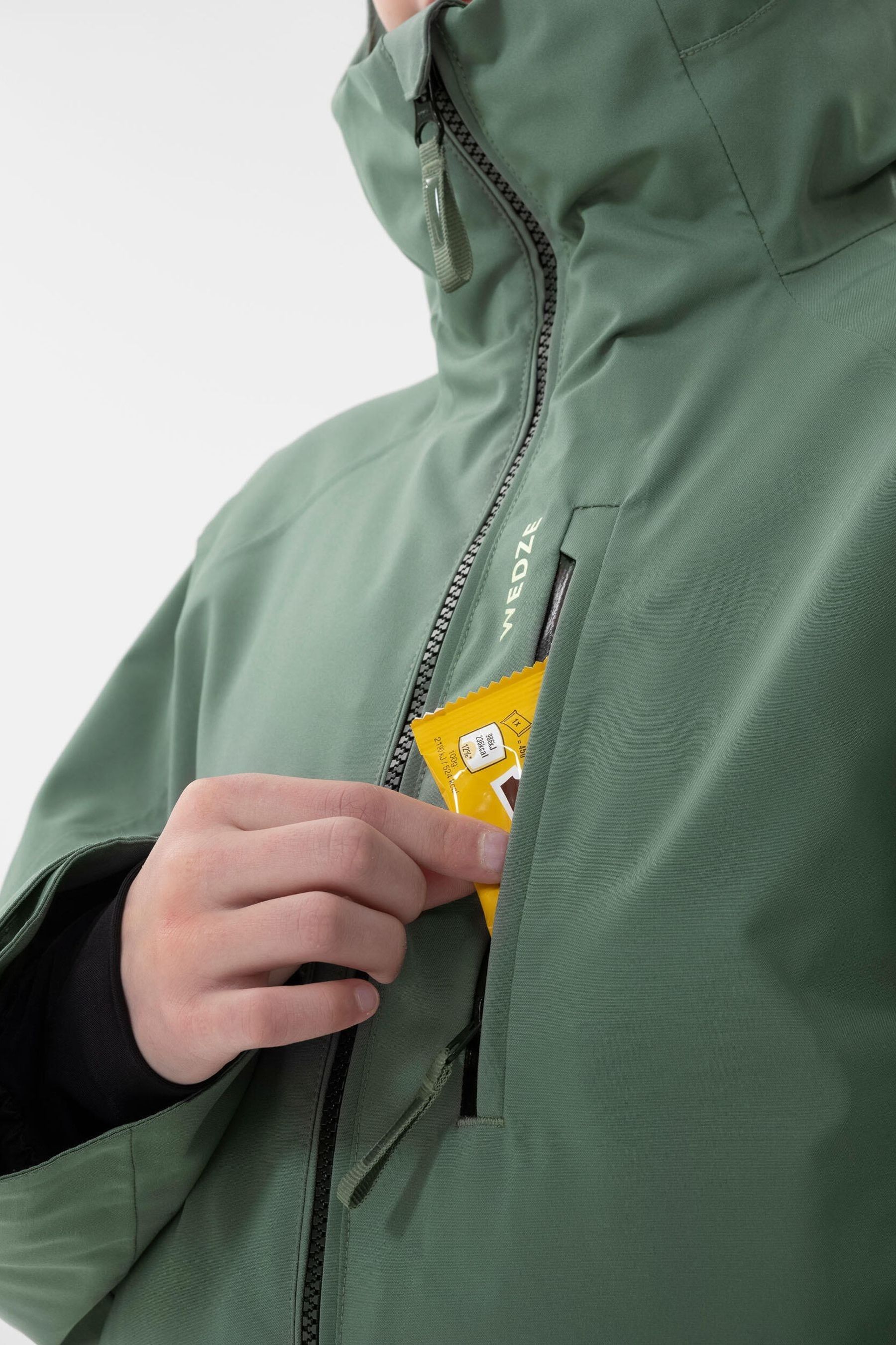 Decathlon Kids Green Warm and Waterproof Jacket