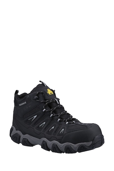 Amblers Safety Black AS801 Waterproof Non-Metal Safety Hiker Boots