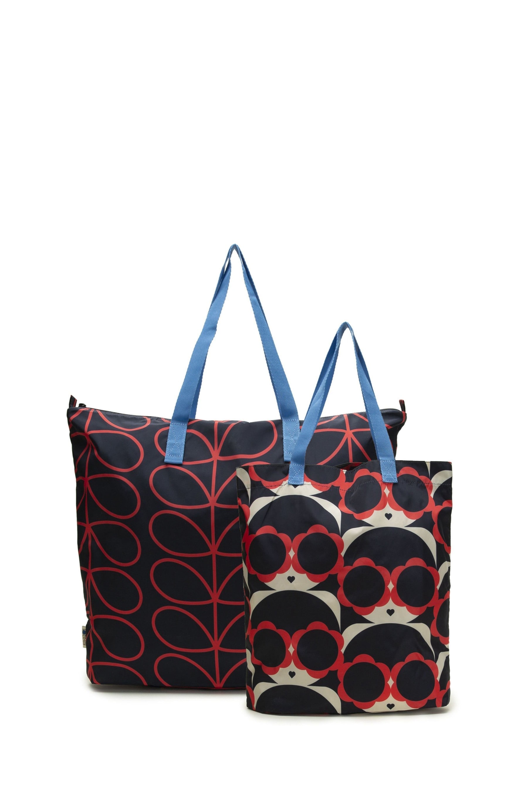 Buy Orla Kiely Navy Packaway Bags 2 Pack from the Next UK online shop