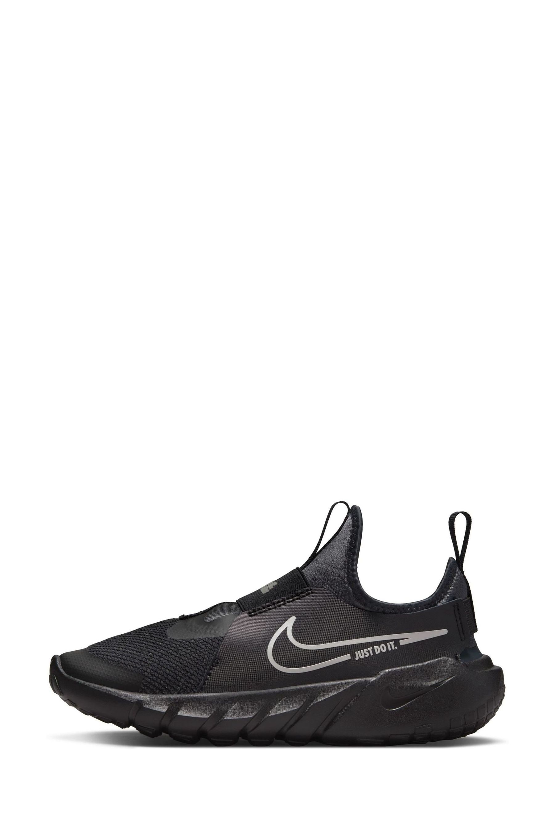 Buy Nike Black Silver Flex Runner Youth Trainers from the Next UK
