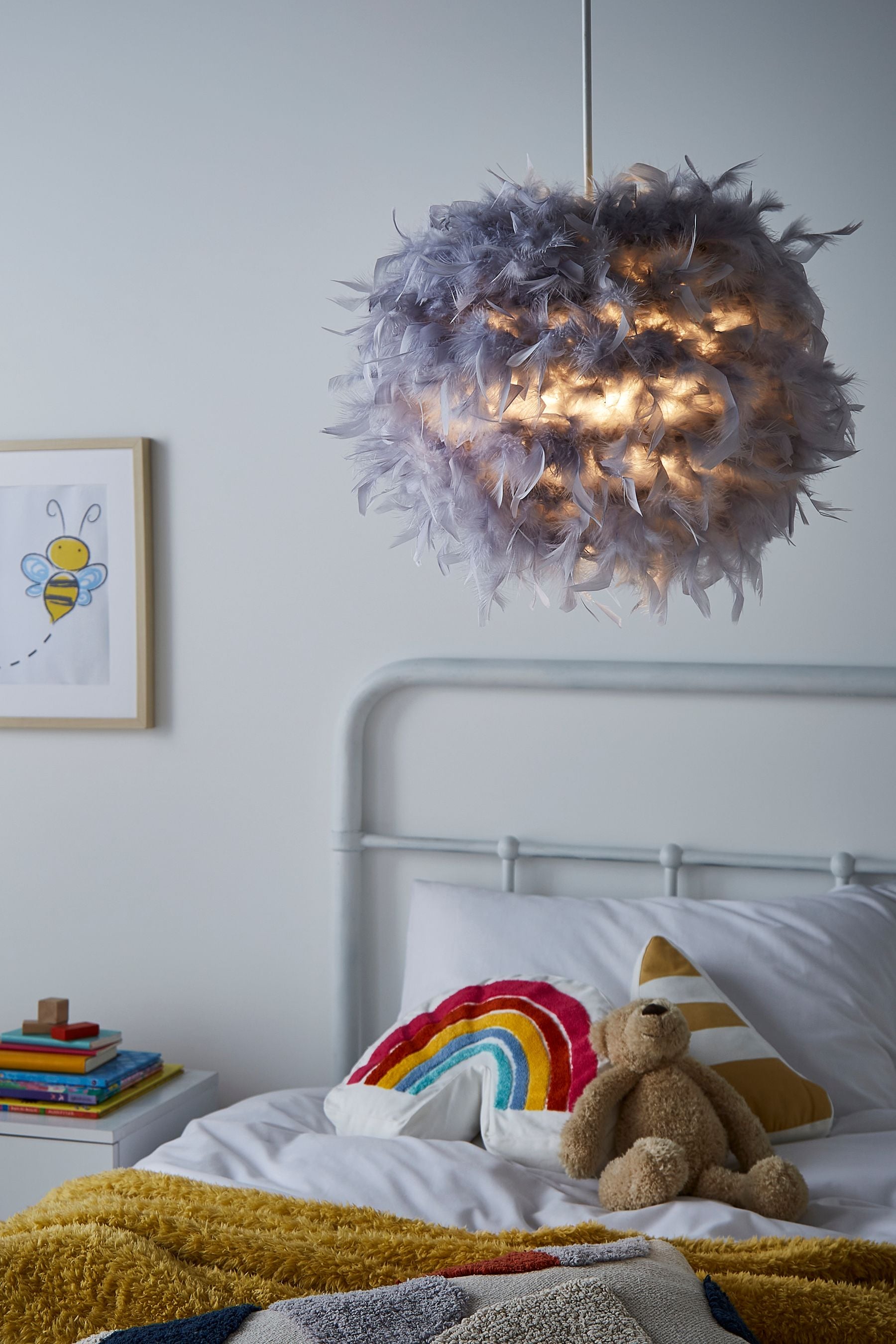 Next lipsy top feather lampshade