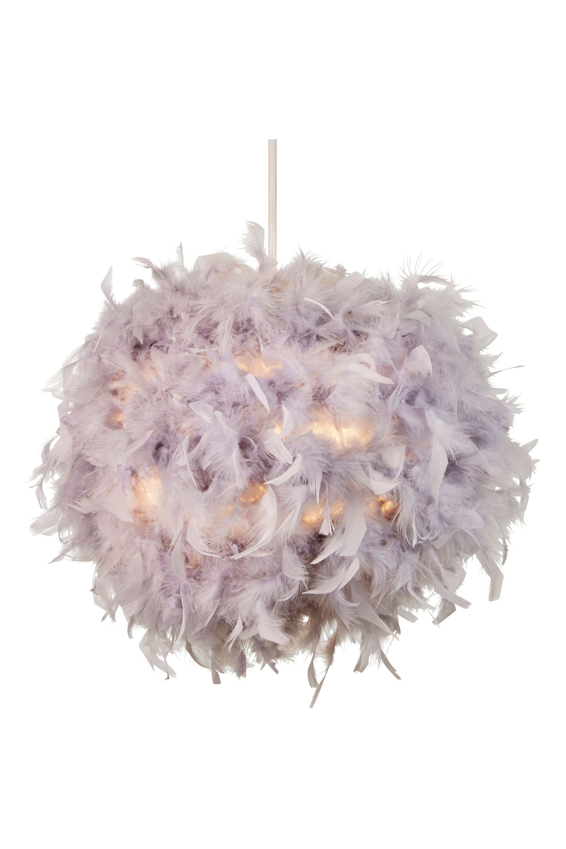 Grey hot sale feather lightshade