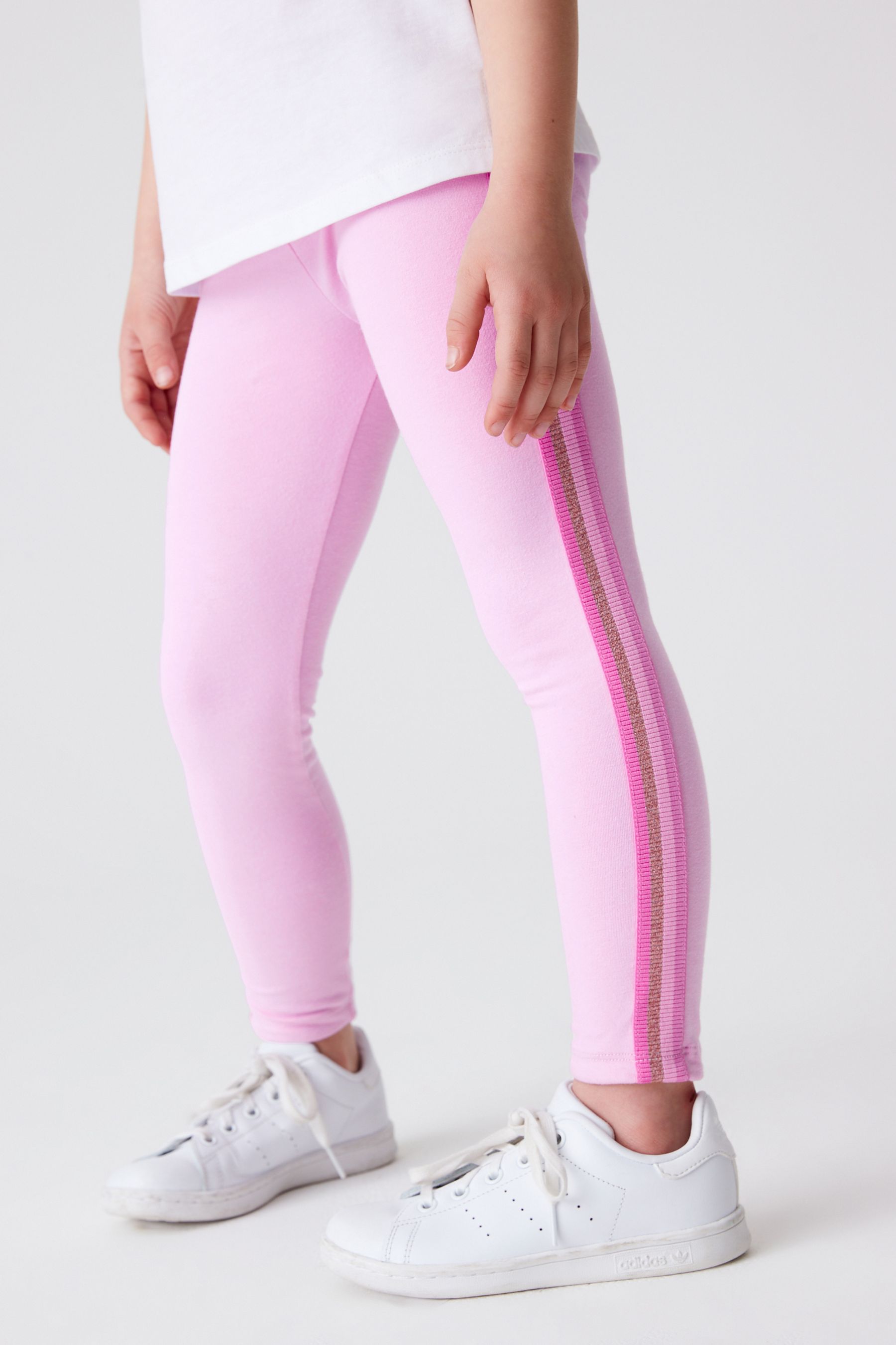 Light pink adidas leggings discount