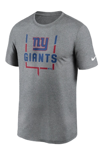 Nike Grey Fanatics NFL New York Giants Nike Legend Goal Post T-Shirt
