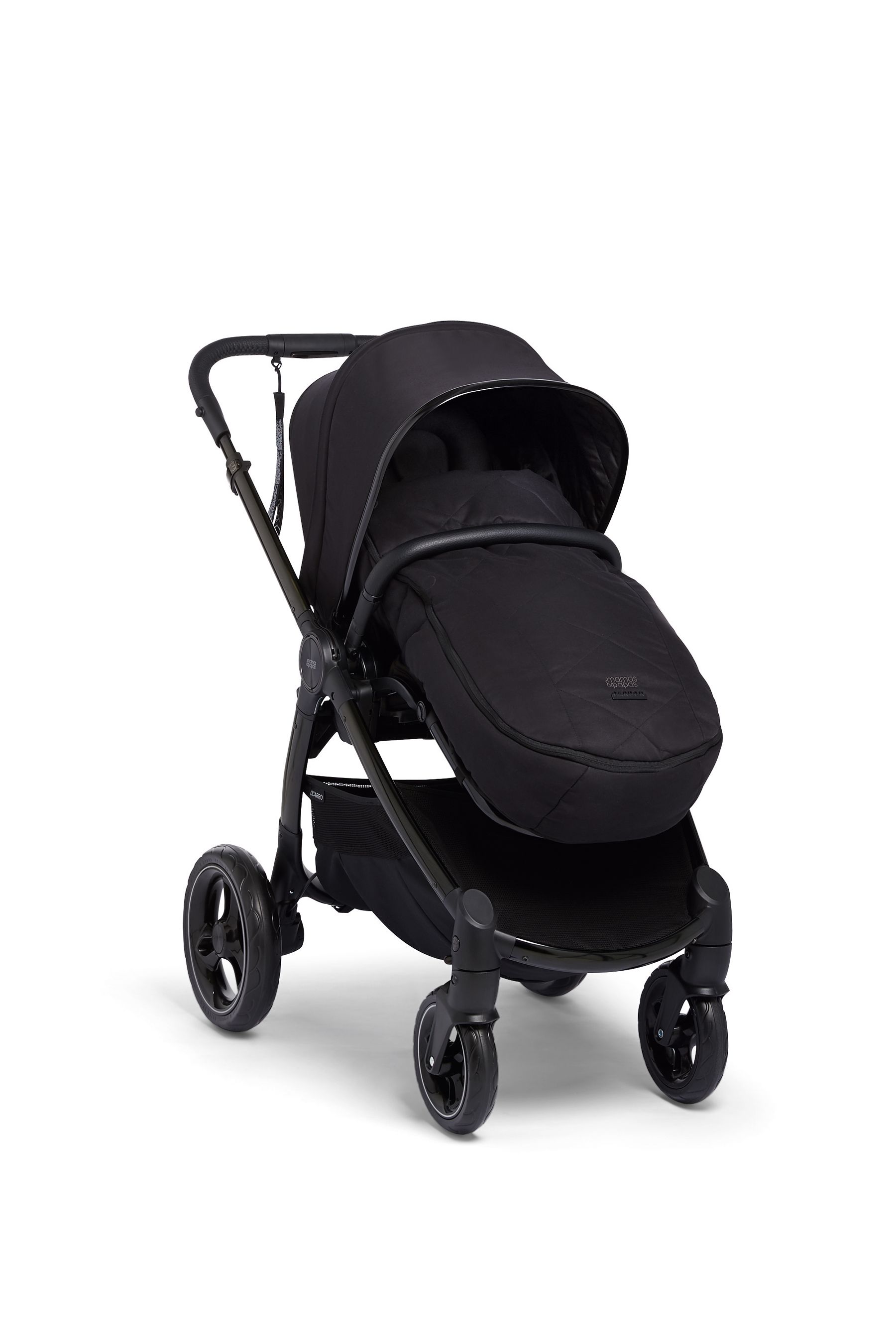 Mamas Papas Black Ocarro Carbon Black Footmuff