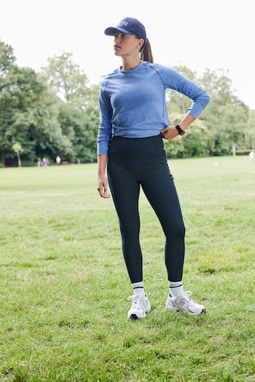 Buy Navy Blue Fleece Lined Leggings from the Next UK online shop