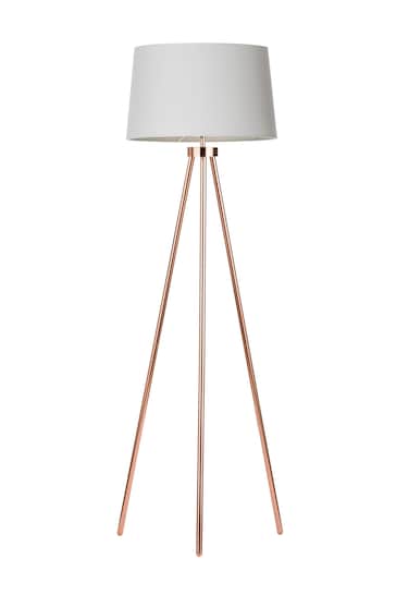 BHS Copper Tristan Tripod Floor Lamp