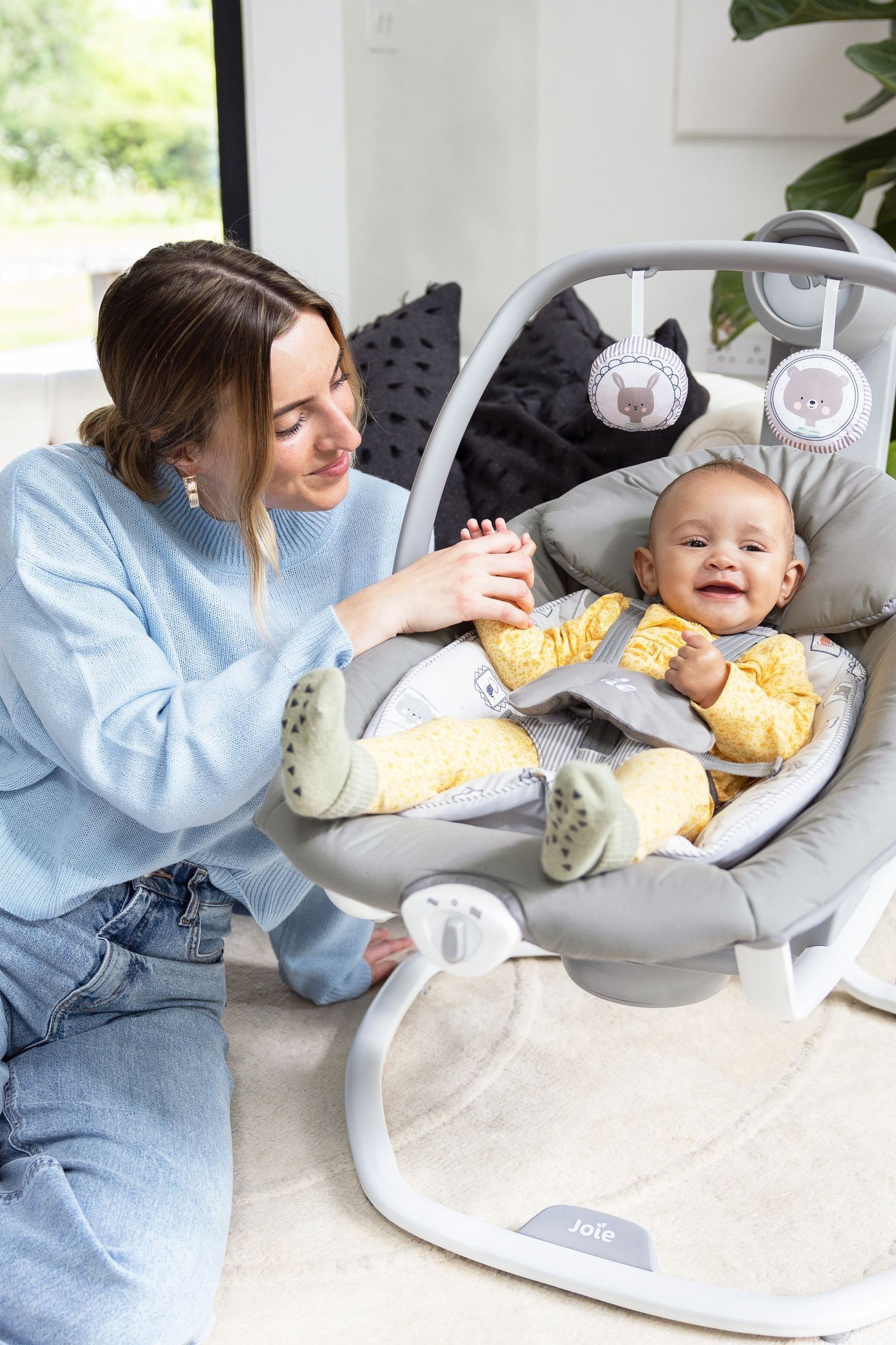 Joie grey bouncer hotsell