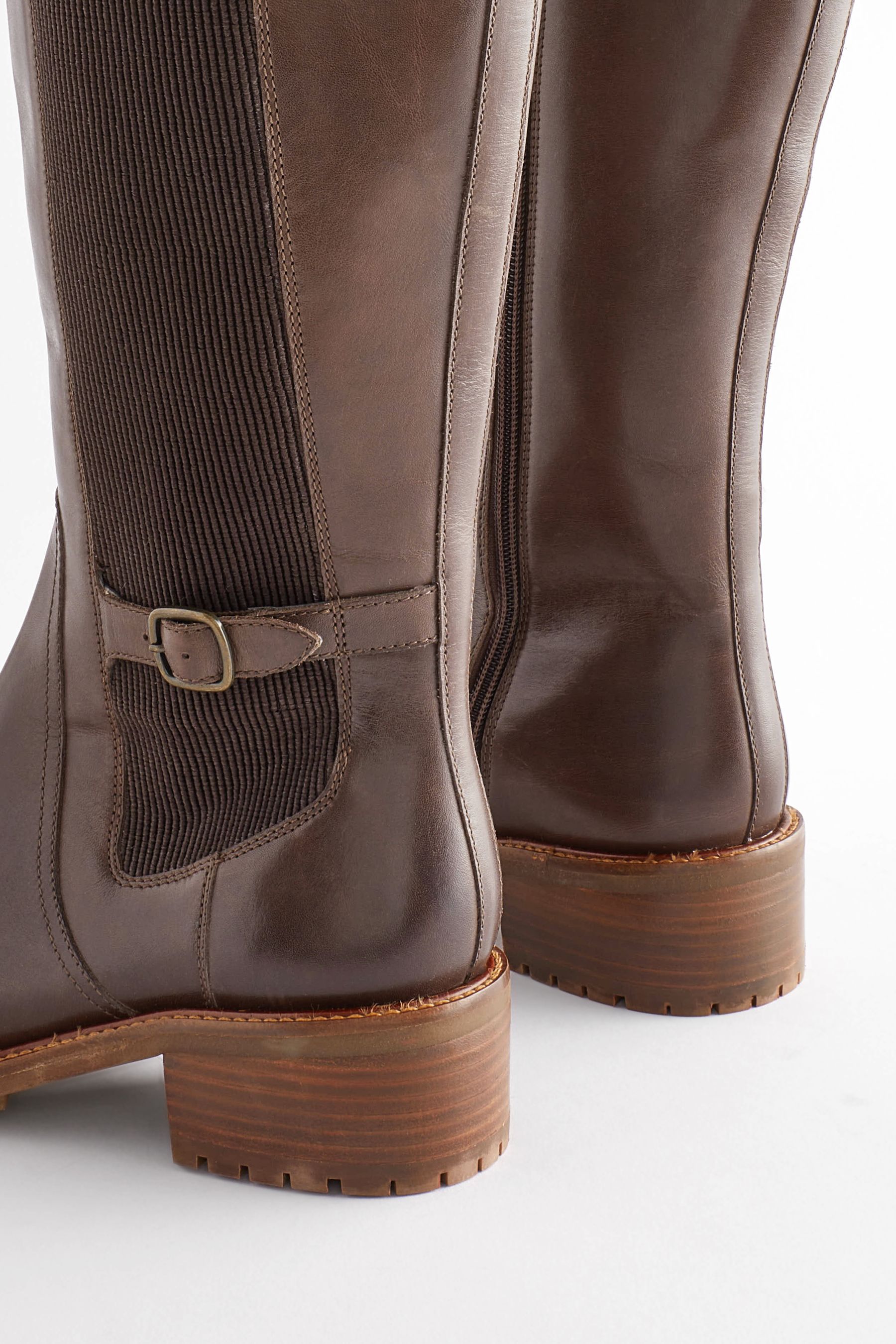 Knee high chocolate brown boots sales