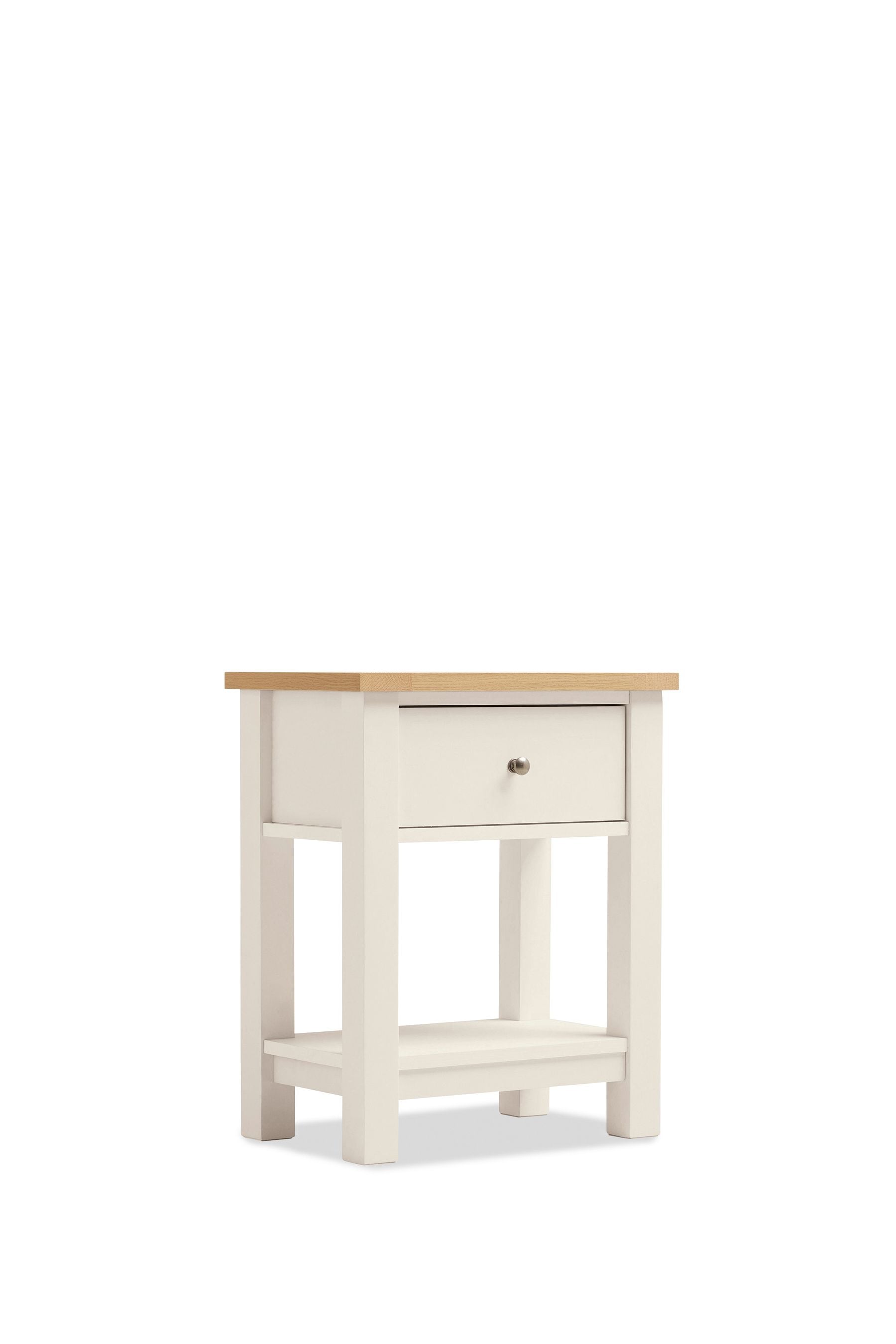 Cream Malvern Oak Effect Storage Side Table