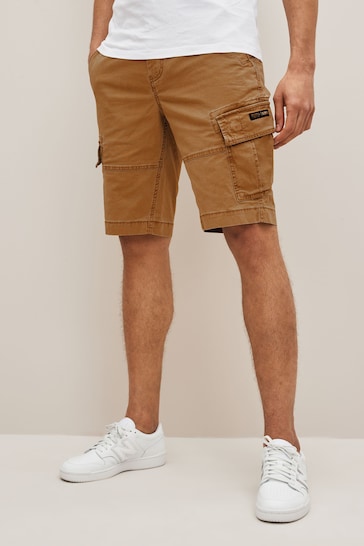 Superdry Brown Superdry Vintage Core Cargo Shorts