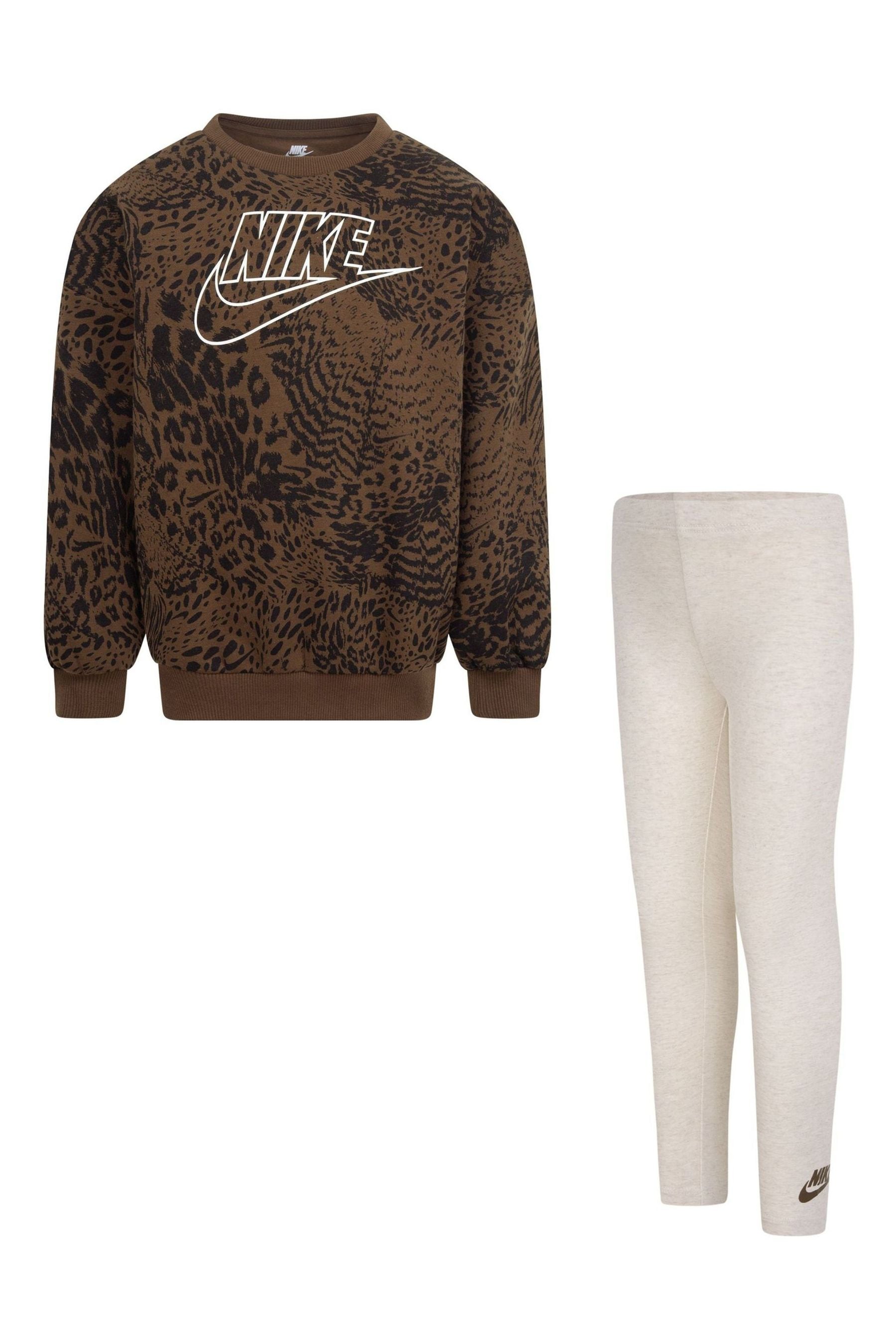 Leopard print nike online tracksuit