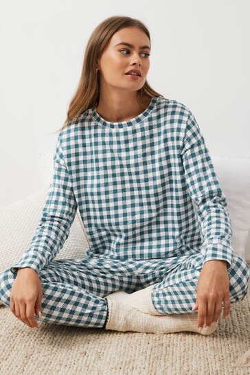 Blue/Pink Cotton Long Sleeve Pyjamas 2 Pack